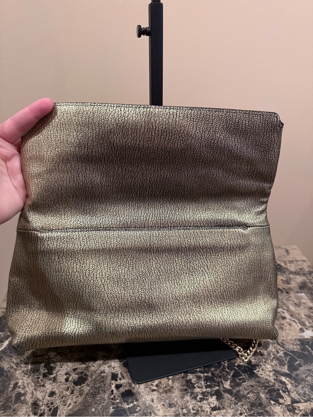 Coach Swagger Metallic Double Turnlock Shoulder Bag / Clutch - Picture 13 of 16